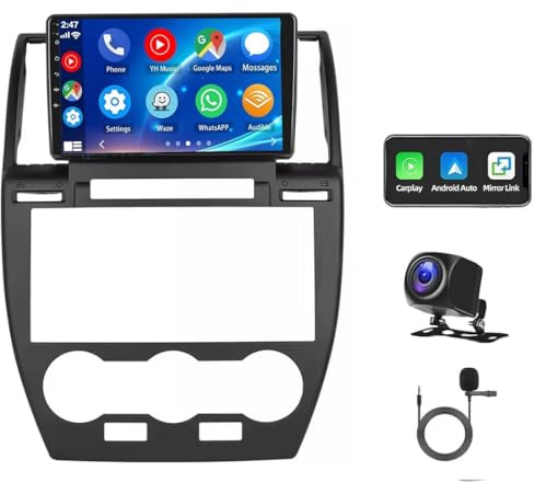 4+64G Android 14 Car Stereo Radio for Land Rover Freelander 2 2007-2012 9Inch w/Carplay & Android Auto 2 Din Car Stereo GPS SAT NAV FM/RDS Radio Multimedia Player w/Bluetooth Wi-Fi Backup Camera