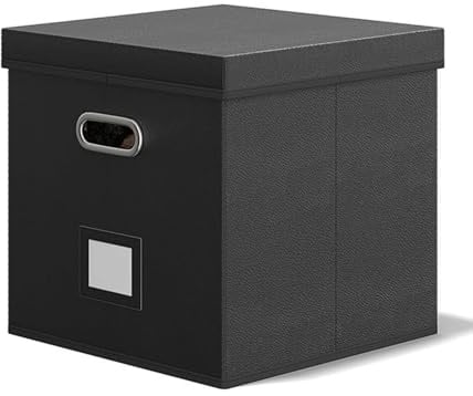 Generisch Schallplatten Aufbewahrungsbox, Vinyl Schallplattenkoffer, Record Box, Bietet Platz Für 80 12-Zoll-Singles, Kann Alben, CDs (schwarz)