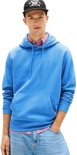 Tommy Jeans Herren Hoodie Regular Fit Flag Fleece mit Kapuze, Blau (Blue Twilight), XXL