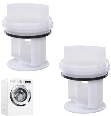 SIXHAOBU 2PCS Flusensieb für Waschmaschine, Flusensieb Waschmaschine für Bosch für Siemens für Constructa für Neff, Flusensieb Filtersieb Einsatz für Frontlader Waschmaschinen