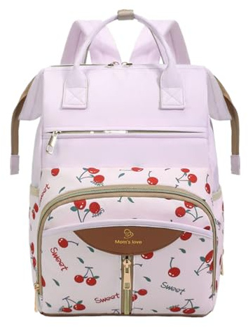 Ratpzou Sac À Langer De Type Sac À Dos | Grand de Naissance Imperméable avec Lanières Poussette - Voyage Bébé avec Matelas à Langer - Mixte Père Mère Femme Garçons Filles