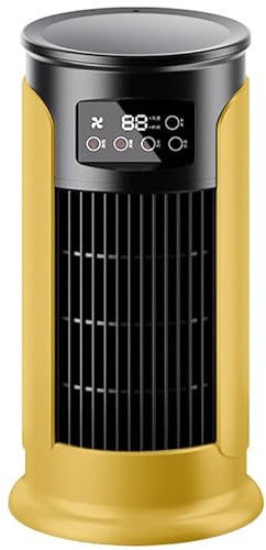 Portable Mobile Air Conditioner.Mobile Air Cooler,Equipped with timing and automatic swing,Remote control function,Detachable water tank,Multi-mode Air Cooler,Suitable for Home（Yellow）
