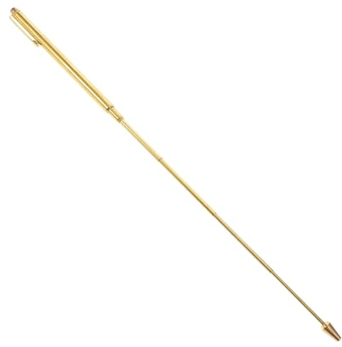 IMIKEYA Baguette de Sourcier Télescopique en Laiton Portable, Design Robuste Antenne Extensible, pour Paysages Urbains et Naturels