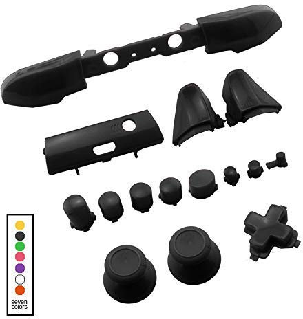 ABXY Kit complet de boutons pour manette Xbox One Slim/Xbox One S Noir