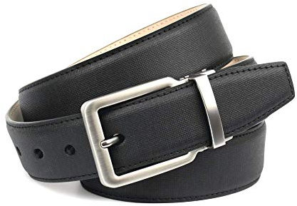 Anthoni Crown Herren L1PN.D10 Gürtel, Schwarz (Schwarz 010), 678 (Herstellergröße: 110)