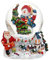 Schneekugel Schneemann mit Tanne auf Sockel mit Winterlandschaft, Maße H/B/Ø Kugel: ca. 9 x 8 cm/Ø 6,5 cm.