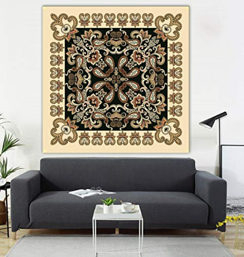 nothing Tela para colgar, pintura, banderas, fondo de sofá, hebilla 600d4, 100 x 100 cm.