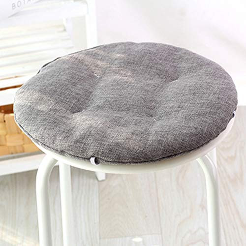 Xpnit Rundes Kissen für Stuhl, Sitzkissen, Kissen, Zuhause, Sitzkissen, Bürostuhl, Kissen, für den Außenbereich, Garten, Terrasse, Stuhlkissen, für drinnen Esszimmer, (dunkelgrau, 45 x 45 cm)