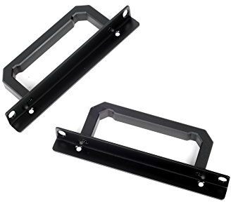 Silverstone SST-RA02B - Poignée Montage en Rack pour boîter d'ordinateur, GD07 GD08 GD09 GD10, Aluminium, Noir