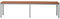 Schrank & Stuhl Sitzbank | Garderobenbank freistehend, 150 cm breit, Grau/Buche