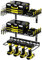 ENONCI Organizzatore per utensili elettrici, montaggio a parete, design regolabile metallo, organizer per garage, supporto per trapano per garage, scaffale per garage, officina