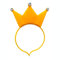 BF Souvenirs 1x LED Haarreif KRONE blinkend und leuchtend, Prinzessin, König, Party Karneval Geburtstag Motto Party Fasching Kindergeburtstag Musik Konzert (Orange)