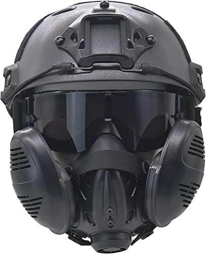 Aifordge Demi-masques tactiques avec lunettes tactiques pour airsoft