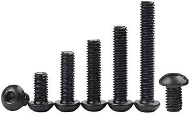 5-50 STÜCKE Linsenkopfschrauben Schwarz 10,9 Grad Innensechskantschraube Inbusschraube ISO7380 M2 M2,5 M3 M4 M5 M6 M8 M10-M6 10 STÜCKE, 55 mm