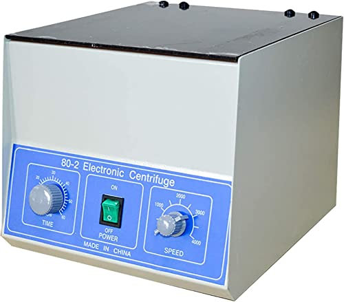 UZOURI Centrifugeuse De Bureau à Faible Vitesse, Centrifugeuse MéDicale éLectrique 4000 TR/Min, SéRum D'Isolat De PRP Sanguin, Tubes à Centrifuger 12 X 20 ML, Minutage 0-60 Min,110V