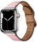 Bracelets en Cuir pour Apple Watch Ultra 49mm 45mm 44mm 42mm,Bracelet de Remplacement en Cuir Souple Vintage,Bracelet de Sport Imperméable pour iwatch Ultra 2/Ultra Series 9 8 7 6 5 4 3 2 1 SERose