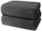 2 er Set Saunatücher 80x200 cm | Handtücher XXL Groß | Frottee Weich & Flauschig | 100% Baumwolle | Badehandtuch Saunahandtuch Saunatuch für Hammam | 500 g/m² | Oeko-Tex | Ôhm | Grau