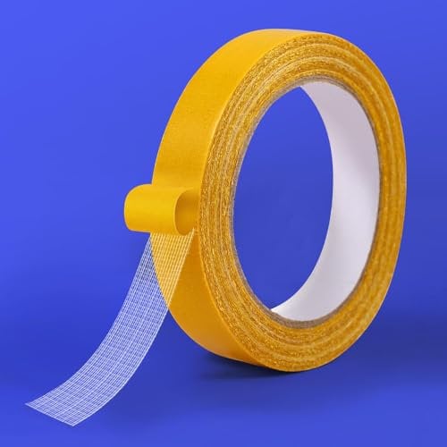 SEIYOGDS Nastro Biadesivo In Tessuto | 2 cm X 20 m | Nastro Adesivo Per Rivestimenti Di Pavimenti, Gradini Di Scale E Altro | Elevata Forza Adesiva, Facile Da Rimuovere Senza Lasciare Residui