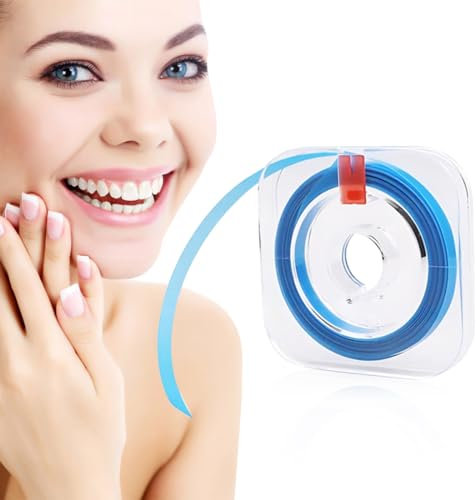 RDNKVB Strisce Sbiancanti e Lucidatura Dentale - Carta Vetrata per Denti 4mm/30μm, per Levigatura, Pulizia e Sbiancamento dei Denti Interdentali