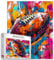 Tucocoo American Football Puzzle 1000 Teile Puzzles für Erwachsene, Ballsport, Banksy, Graffiti-Kunst-Puzzles für anspruchsvolle Familienaktivitäten, buntes DIY-Puzzle für Heimdekoration, Geschenke