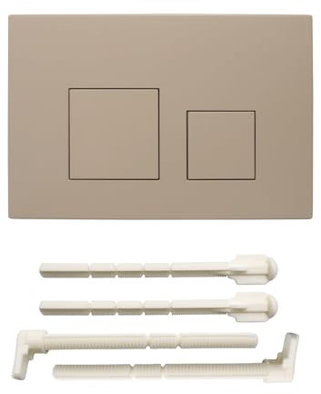 ACESOME Betätigungsplatte für WC Kompatibel mit Geberit sigma01 sigma10 sigma20 sigma21 sigma30 sigma50 sigma60 Betätigungsplatte Plastik Kunststoff für 2-Mengen-Spülung (Khaki)