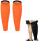 Fußball-Schienbeinschoner, Schienbeinschoner, Wadenbandage, professionelle Schienbeinschoner, professionell, sturzsicher, Pads für Fußballspiele, Anfänger, für Männer, Frauen und Jugendliche (Orange,