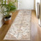 SHACOS Vintage Teppich Läufer Flur Beige Braun 60x180 cm Kurzflor Flauschiger Teppichläufer Flur rutschfest - Küchenteppich Waschbar- Boho Teppich Läufer für Flur, Küche, Eingang, Wohnzimmer