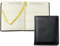 DELMON VARONE - 3 Jahres Kalender immerwährend gebunden Soft Grain Leder schwarz - Organizer Buchkalender (1 Tag 1 Seite) mit Tagesansicht - Notizbuch Planer im Ledereinband - Tagebuch für 3 Jahre