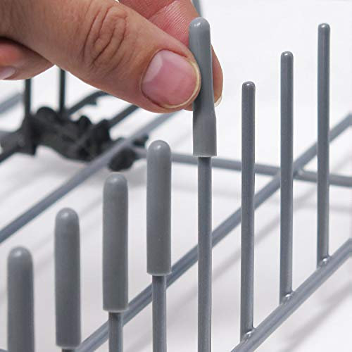 The ORIGINAL Silicone Dishwasher Rack Caps (Grey, Set of 150) By Smith‘s® - Rust & Scratch Protection | Fits 99.9% of Dishwasher Models | Made in the UK