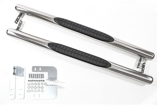 J&J AUTOMOTIVE Marche-Pieds Latéraux pour Suzuki Jimny 3P. Berlina 1998-2018, Tubes de Protection, Lot de 2 Pcs (Gauche et Droite), Kit de Fixation Inclus