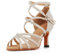Syrads Zapatos de Baile Latino con pedrería para Mujer Salsa Tango Moderna Bachata Zapatos de Baile de Salón Suela Blanda 1057-01