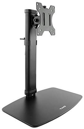Tooq DB1127TN - B - Soporte de Mesa con Regulación de Altura para Pantallas de 17” a 27”, Color Negro