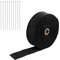 15M Hitzeschutzband Rolle Motorräder Titan Bandage Auspuff Band Fiberglas Hitzeband Schild Band mit Edelstahl Schnalle, Auspuffband, 10 Stück 15 m Wärmedämmband