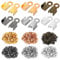 1200 Pieces Folded Cord End Terminator Crimp Thin Leather Ribbon Buckle Jewelry Connector for Necklace Bracelet Jewelry Making