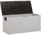 Beliani Auflagenbox aus Kunststoff grau/braun Gartentruhe Outdoor Kissenbox Locarno