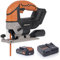 Evolution Scie sauteuse sans fil R90JGS-Li Evolution Power Tools. Comprend une batterie 2 Ah, un chargeur et 5 lames polyvalentes