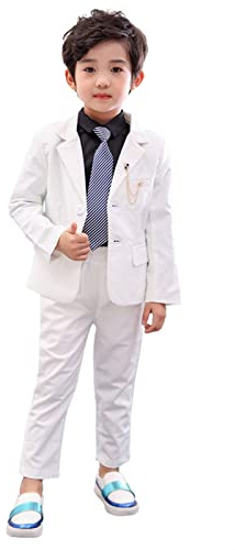 LOLANTA Completo da Ragazzo 2 Pezzi Blazer e Pantaloni per Bambini, Abbigliamento per Il Tempo Libero o Abito da Festa di Nozze, 2-13 Anni