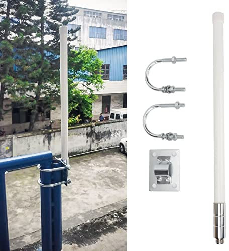 Baofeng Dual Band VHF UHF 144/430Mhz 2.5dBi 100W 17.13inch Fiberglass Outdoor Base Antenna with SO239 (UHF Female) Connector for ICOM Yaesu Midland Motorola Mobile Ham Radio Transceiver