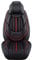 ntshibo Komplettes Set Leder MH52 Auto Sitzschoner passend für Tucson 2005-2022,Automobil Sitzbezug Set，wasserdichte Autositzbezüge,Schwarz-Luxus-Edition