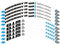 BUSEB Fahrradradaufkleber Wtb- Fre-quen-cy-i19 Rad Set Aufkleber Fahrrad 27,5-Zoll-Räder Mountain Bike Rad Rim Aufkleber Fahrradaufkleber Felgen Abziehbilder (Color : 27.5 White Blue)