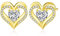 CDE Ohrringe für Damen 925 Sterling Silber Rosegold Geschenk für Sie Forever Love Herz Geburtsstein Frauen Ohrstecker Schmuck Valentinstag Weihnachten Muttertag Geburtstags Hochzeits Jubiläum