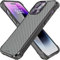 REBEL Handyhülle für iPhone 14 Pro Max Serie GEN-4 Aramidfaser, stark MagSafe-kompatibel, schützende stoßfeste Ecken, Metallknöpfe, verbesserte schlanke Hülle für iPhone 14 Pro Max 6.7 2022 (Schwarz)