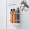 WANLIAN Porte-parapluie mural en fer forgé avec adsorption magnétique, organisateur peu encombrant pour parapluies longs et courts, couloir, bureau à domicile, blanc