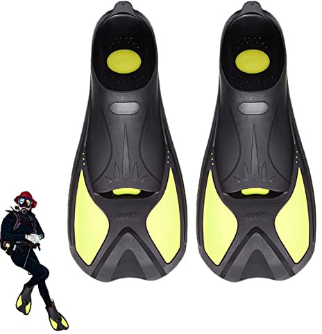 Anloximt Pinne da Snorkeling - Pinne da Nuoto Lama Corta per Adulti | Pinne da Nuoto Unisex Pinne da Sub per Snorkeling e Immersioni, Pinne da Nuoto