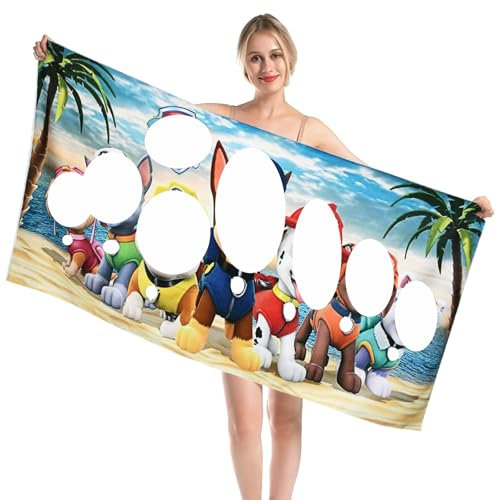 VIYAAN Mikrofaser Strandtuch 70x150cm - Handtuch für Kinder, Jungen, Strand, Reisen, Sport, Yoga (Frozen) (C)