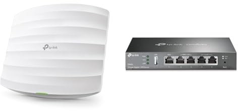 TP-Link EAP245 Dualband WLAN Access Point & ER605 5 Port Dual/Multiple WAN VPN Router