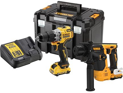 DEWALT 12V XR Bless Twin KIT SDS + Combi 2X3AH