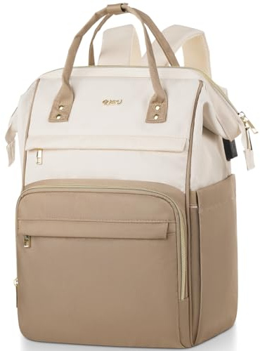 Rucksack Damen, Rucksack Schule mit 15.6 Zoll Laptopfach & USB-Ladeanschluss,Schulrucksack Mädchen Teenager Handtasche Rucksack for City Business Reise Arbeits