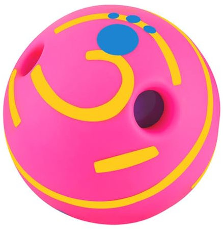 FAMKIT Dog Giggle Ball,Interactive Wobble Wag Giggle Ball,Indestructible Dog Ball,Sound Talking Babble Ball,for Dogs/Pets Training Playing