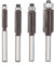 Akylin 4Pcs Flush Trim Router Bits 1/4 Shank - Top Bearing Template Router Bit, Carbide Tipped Flush Cut Router Bit, for Woodworking Edge Trimming - Cut Dia 1/4”, 5/16”, 3/8”, 1/2”